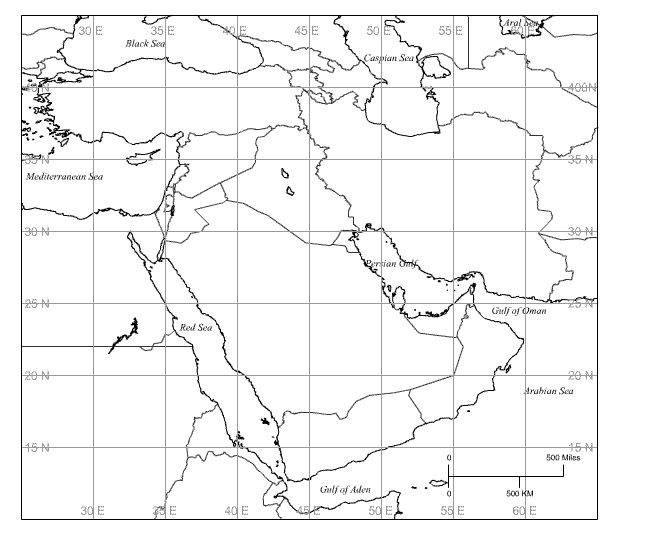 Middle East maps download in pdf format – Freeworldmaps.net